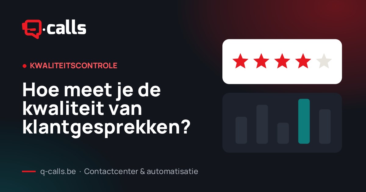 Hoe meet je de kwaliteit van klantgesprekken? – Q-Calls